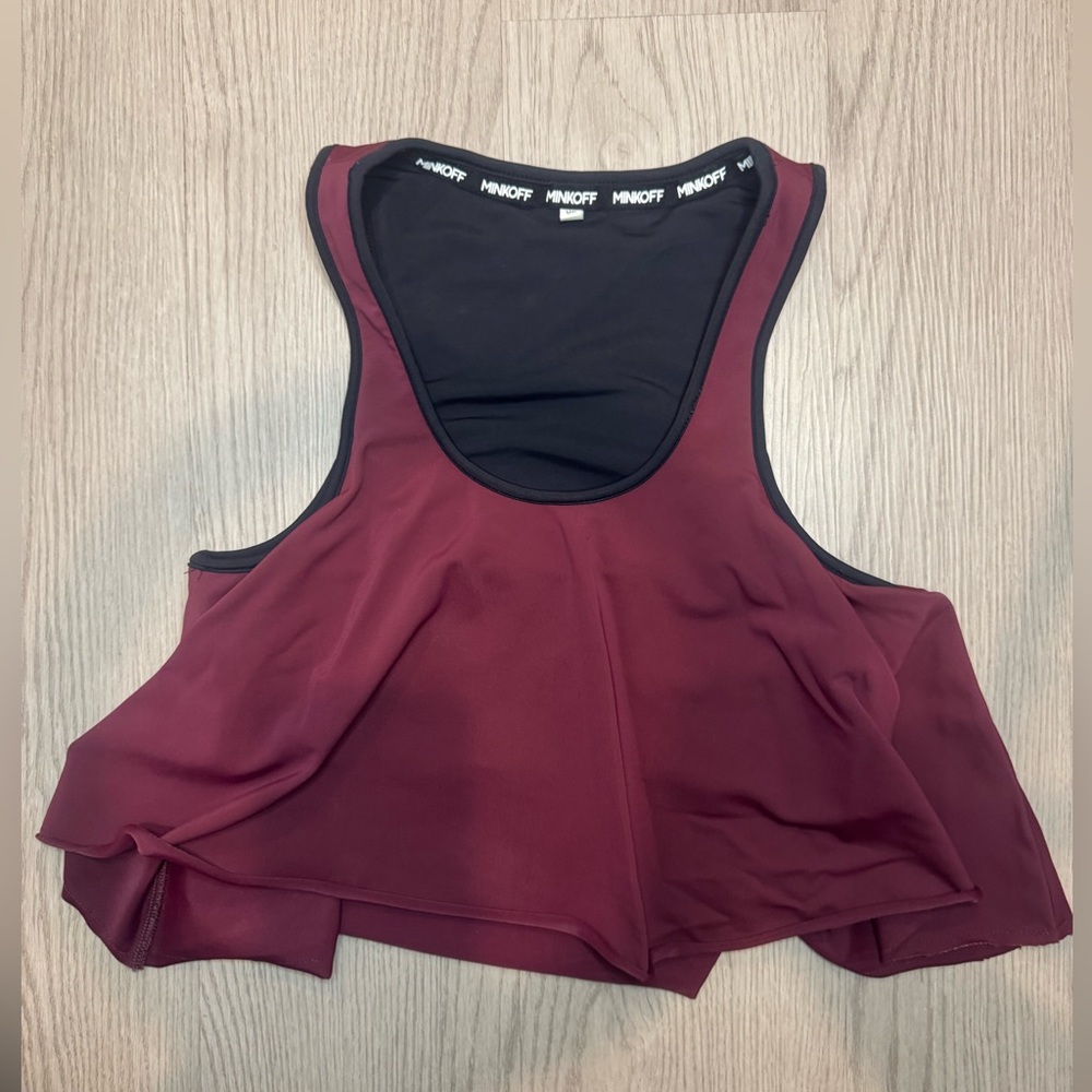 Rebecca Minkoff‎ Tippi Bra Burgundy Crop Top Size XS